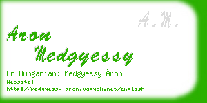 aron medgyessy business card